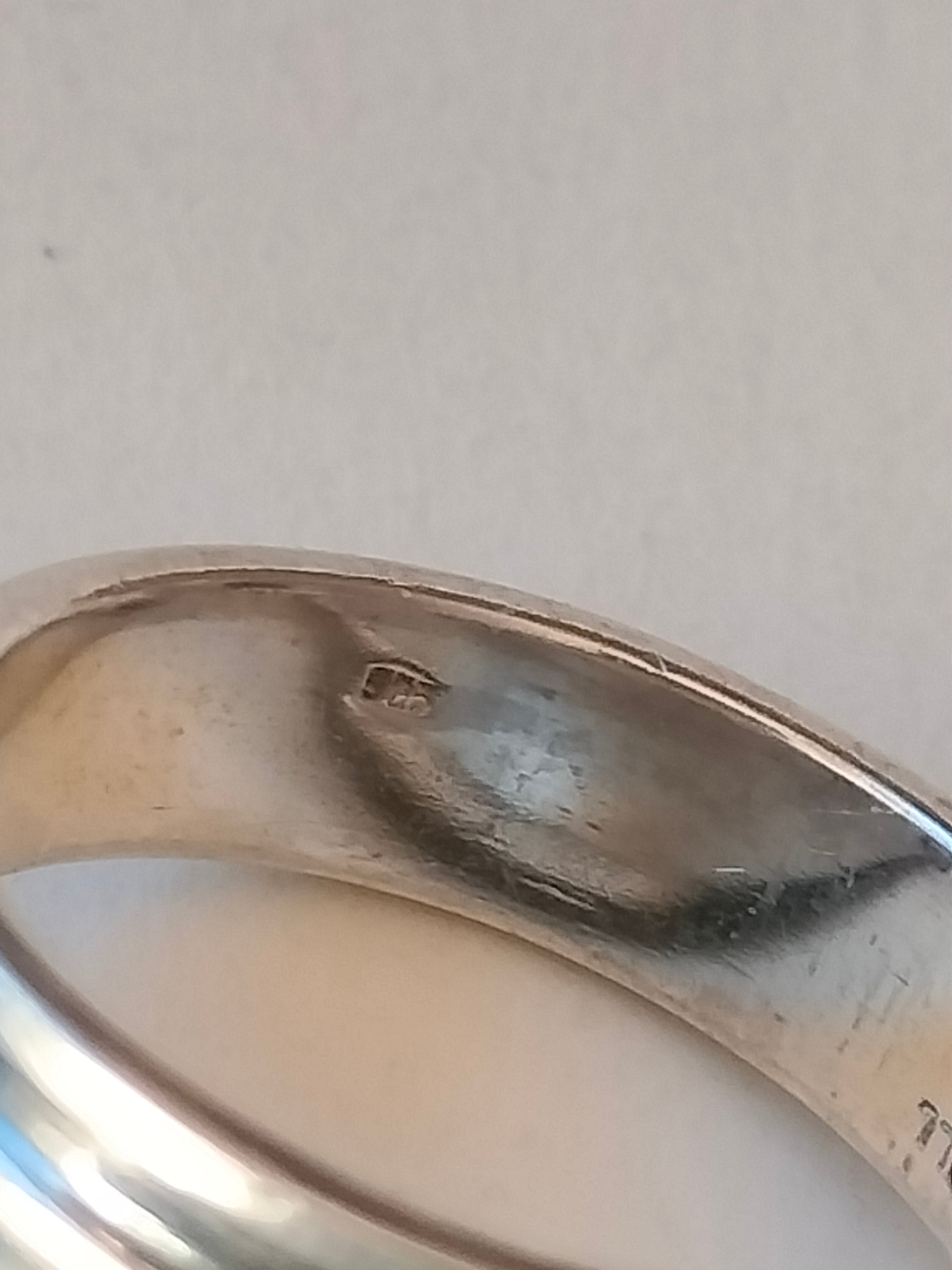 Mens silver ring, 925 silver, 20mm, made in Finland