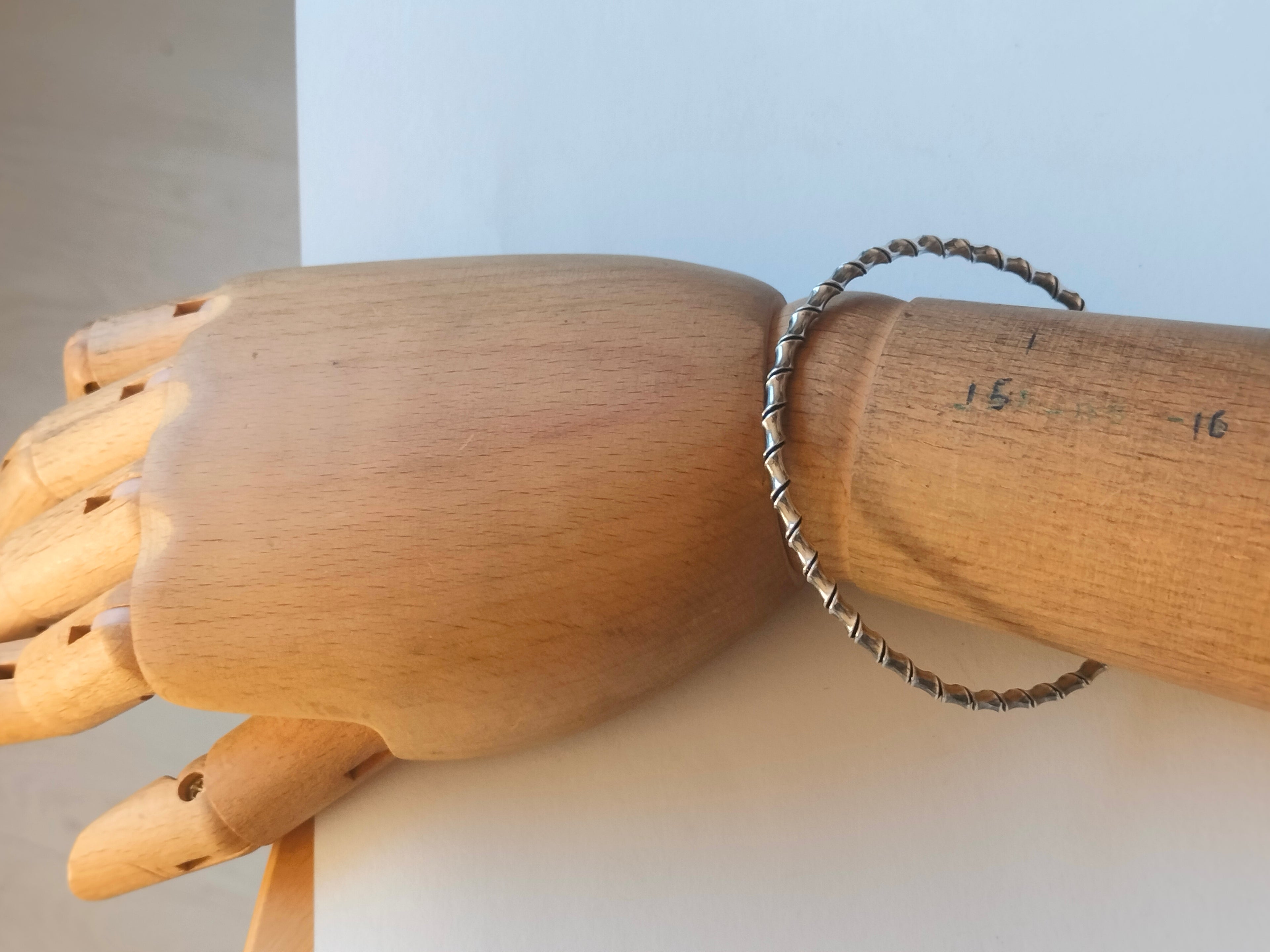 Vintage silver bangle, 813 silver, Finland hallmarks