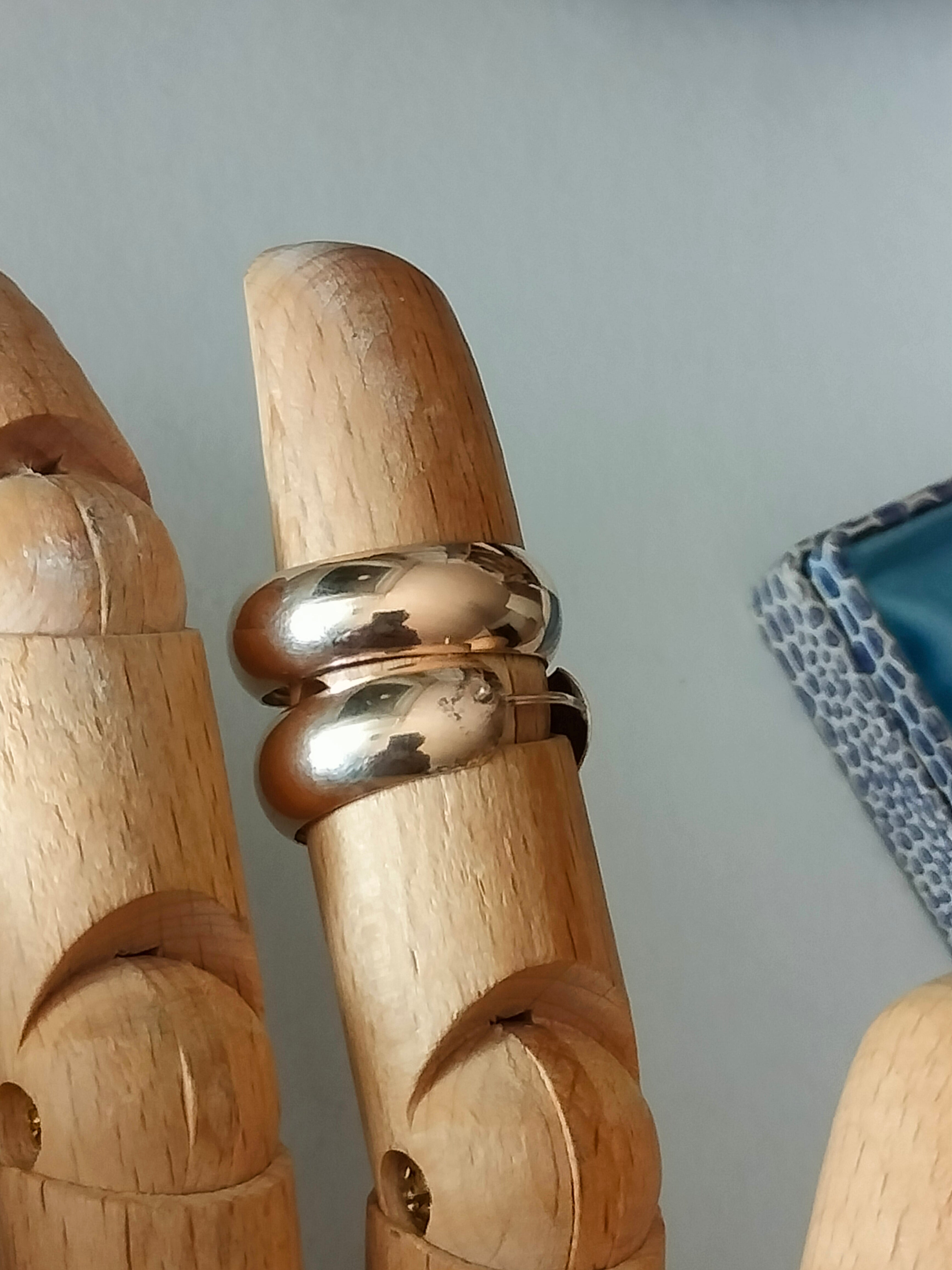 Gold plated earrings, 2cm, 830 silver, vintage