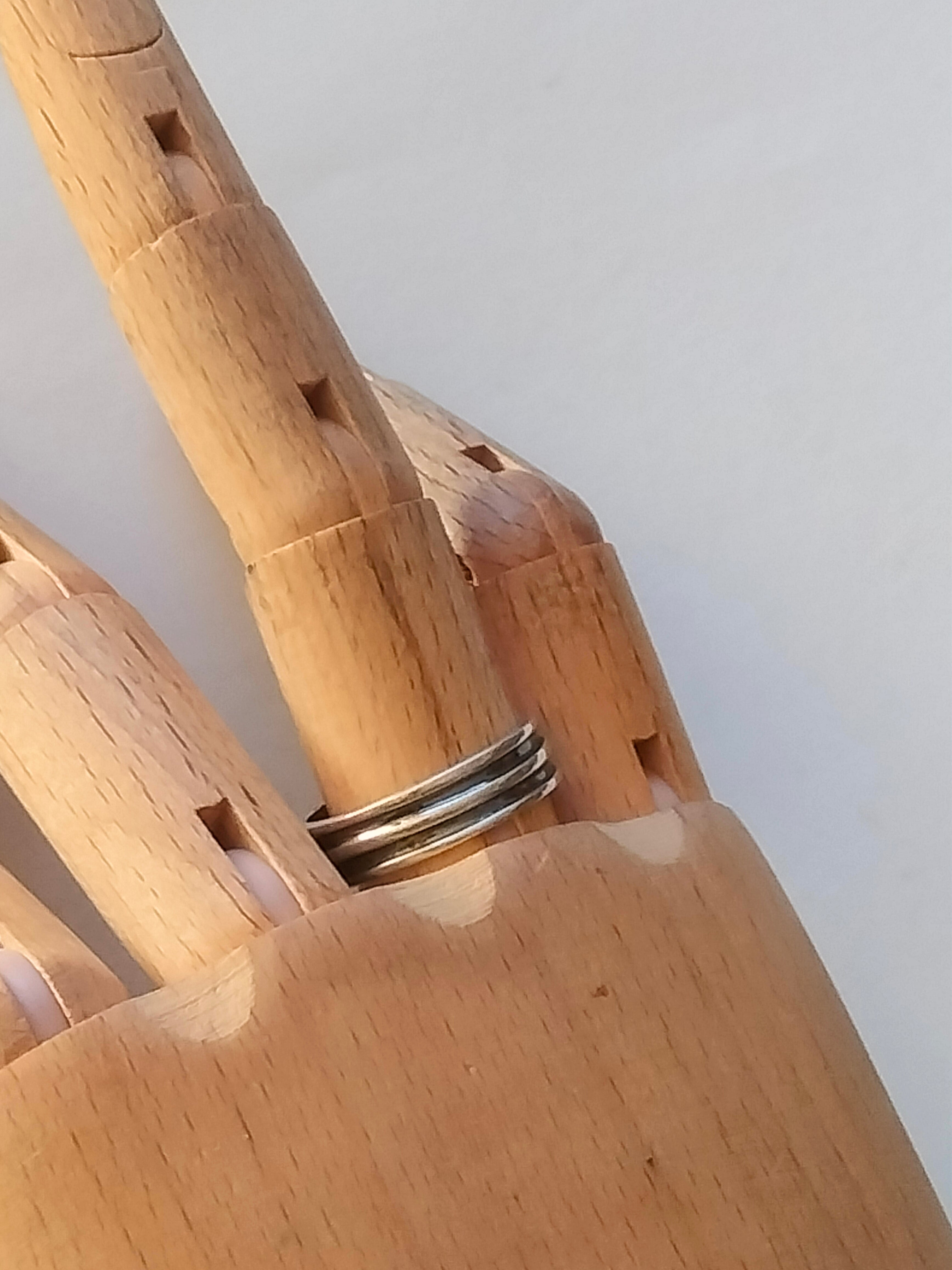 Mens silver ring, 925 silver, 20mm, made in Finland