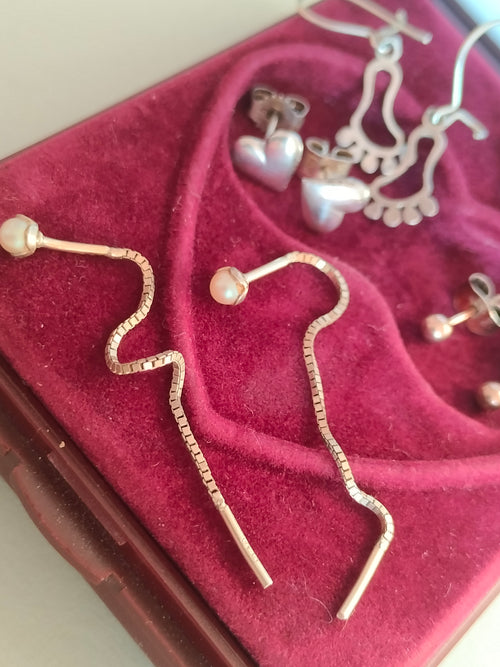 5 sets of silver earrings, 925 or 830, sold together