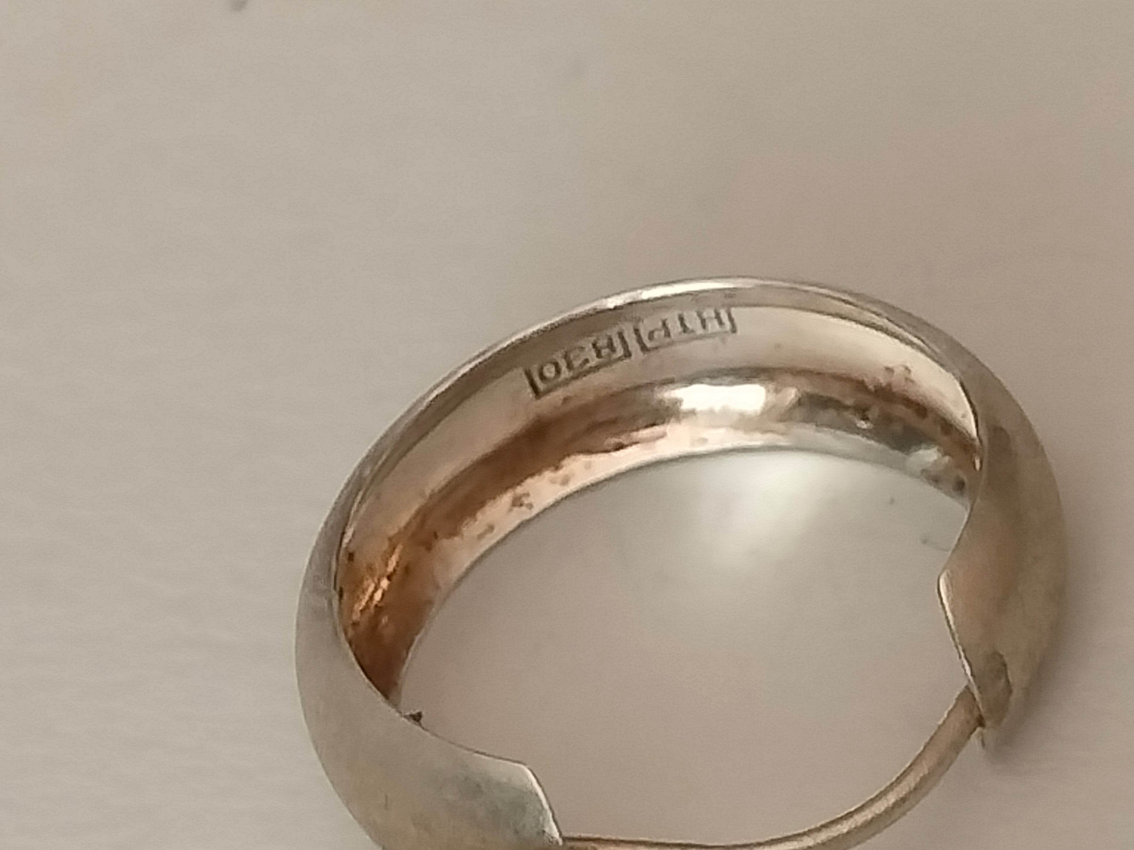 Matt shine earrings, 830 silver, 16mm