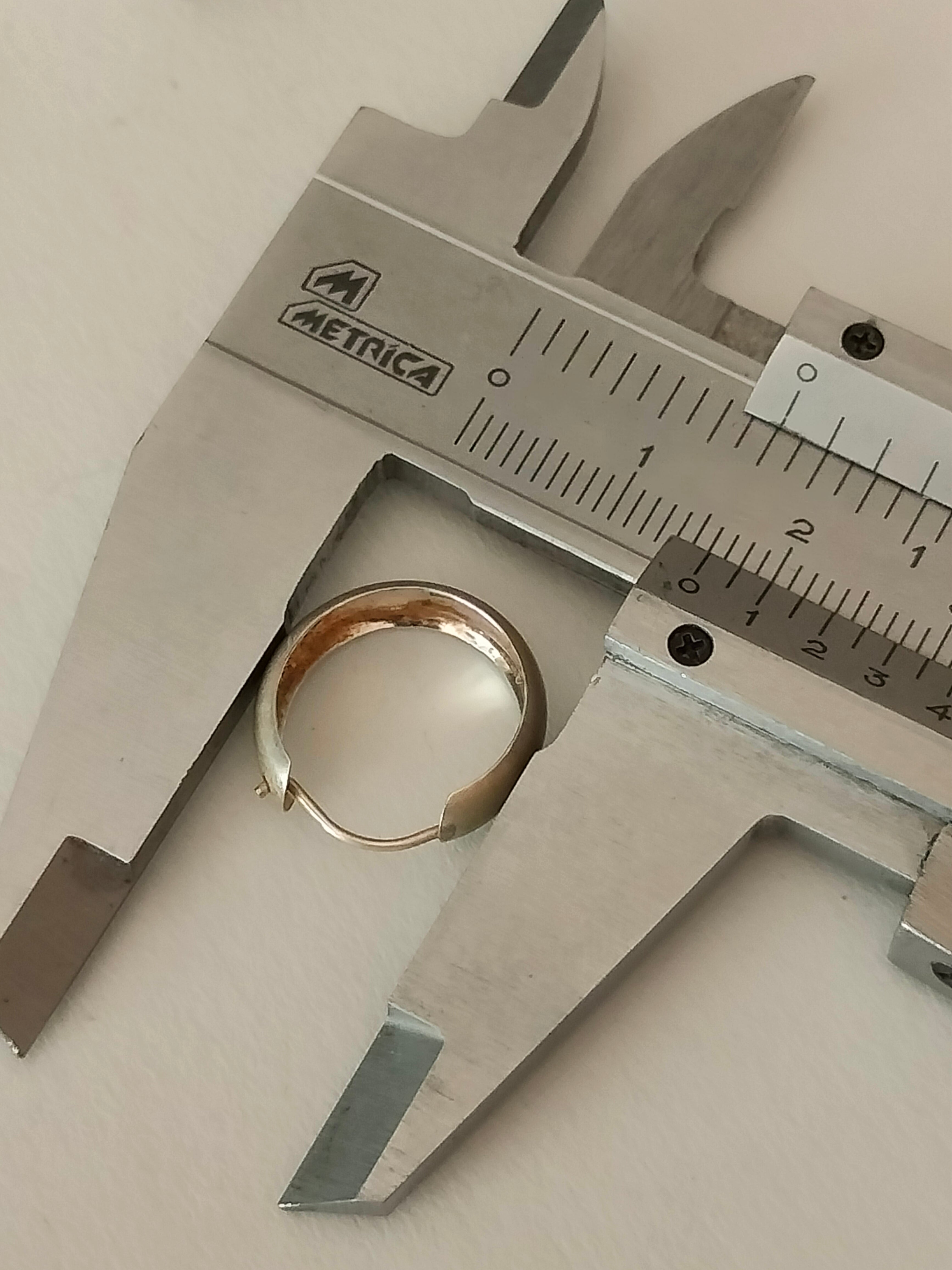 Matt shine earrings, 830 silver, 16mm