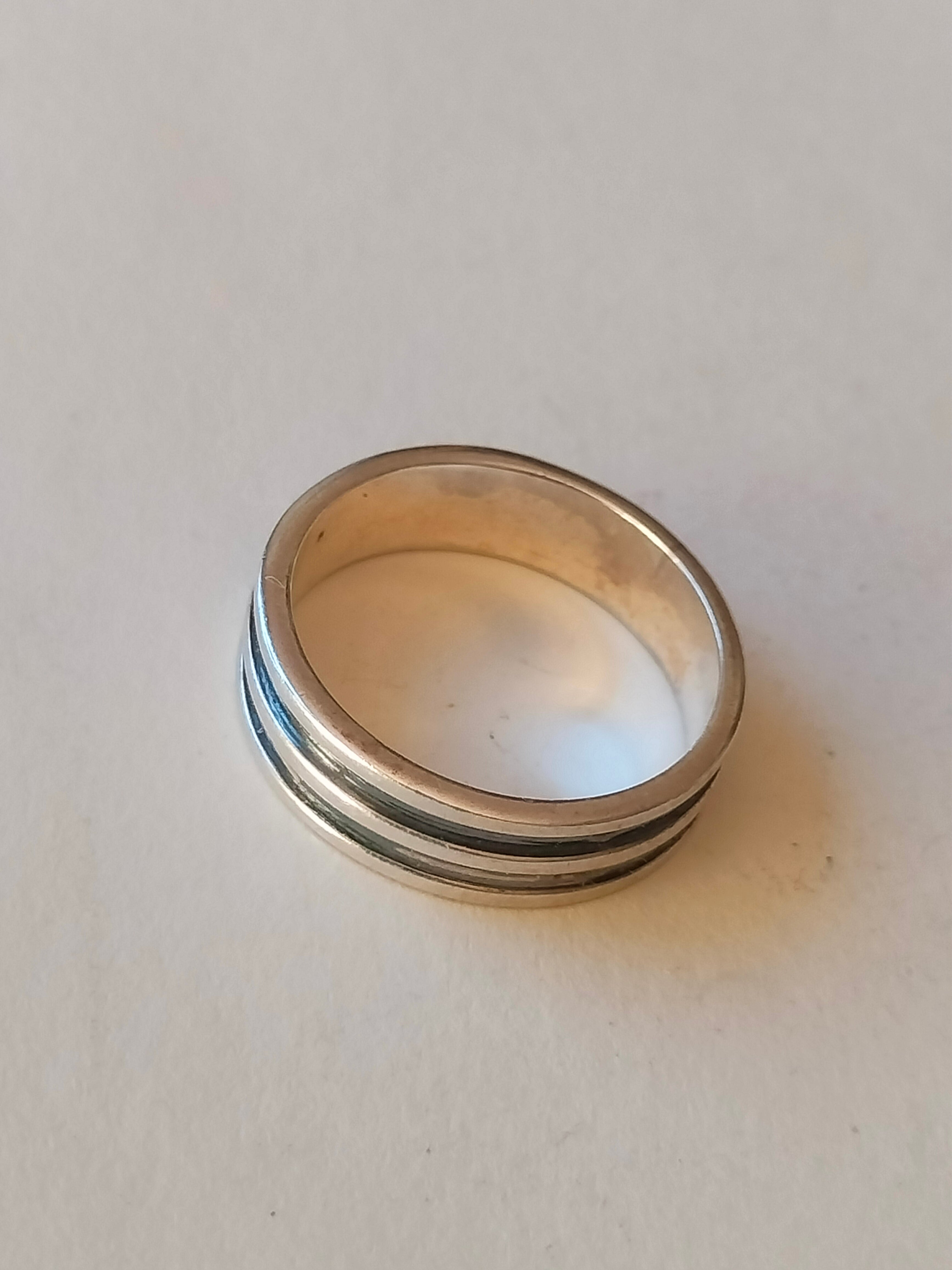 Mens silver ring, 925 silver, 20mm, made in Finland